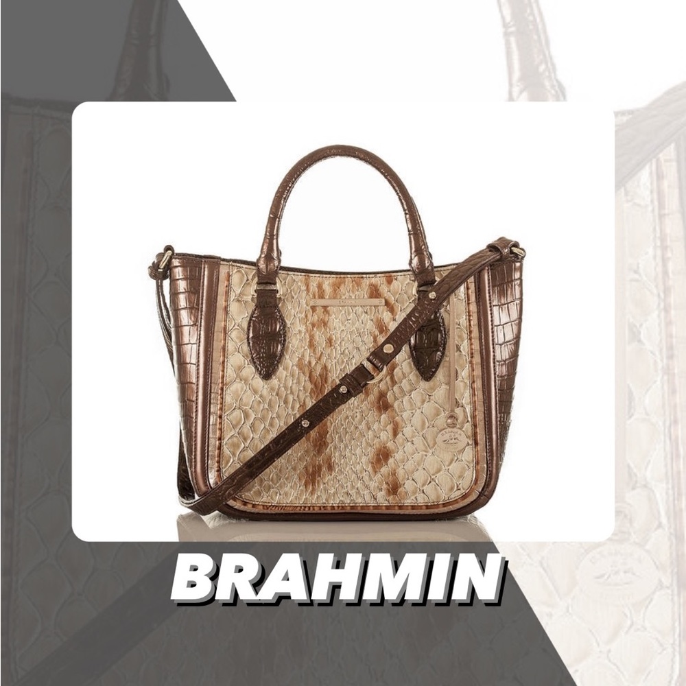 NWOT Brahmin Honey Carlisle Small Lena Bag